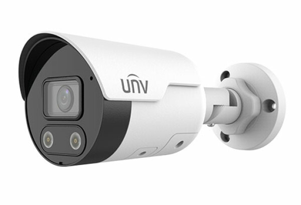 IPC2124LE-ADF28KMC-WL Uniview - IP Mini csőkamera, 4MP, Objektív: 2.8mm, Fix,  IR és Fehér LED távolság:  30m. Easy Star